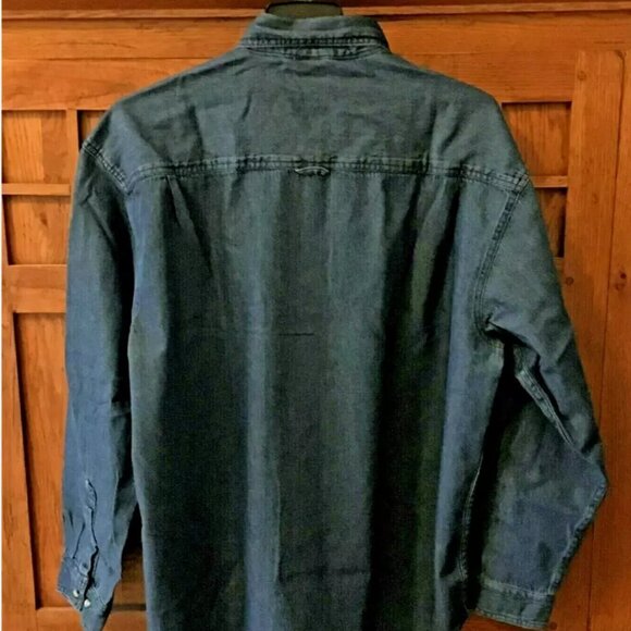 NASCAR Dale Earnhardt Jr 88 Long Sleeve Denim Shirt 2XL Chase Authentics NEW - Picture 3 of 4